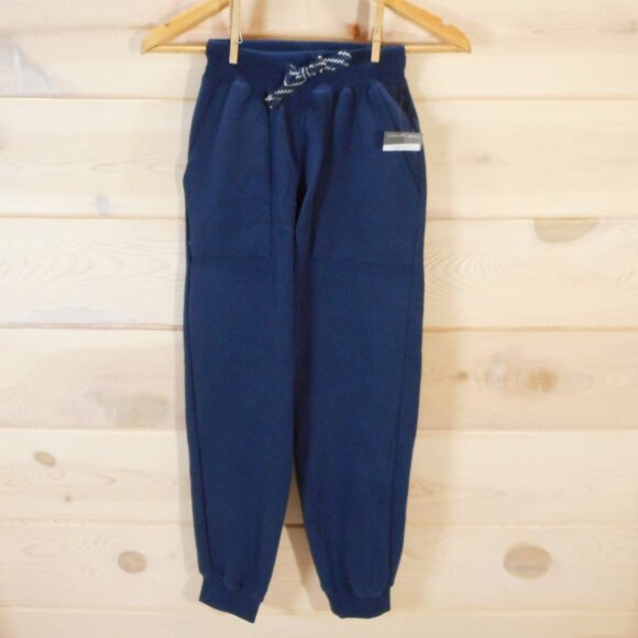Eddie Bauer Boys' Camp Fleece Joggers Navy Blue - Size Youth Medium 10/12 - Picture 1 of 8